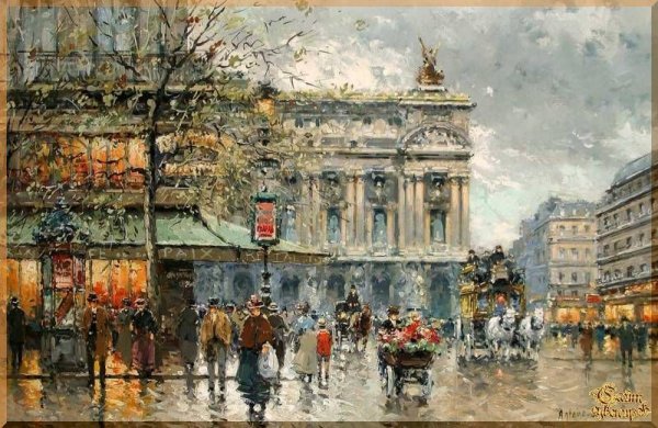 Осень старого Парижа Эдуард Леон Кортес (1882-1969)