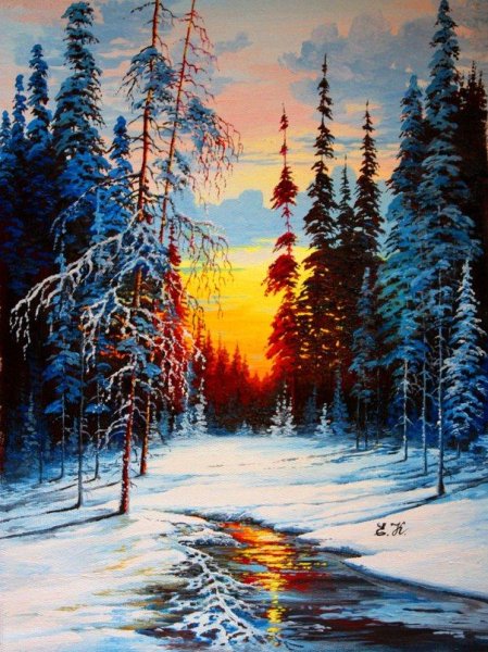 Новогодний пейзаж