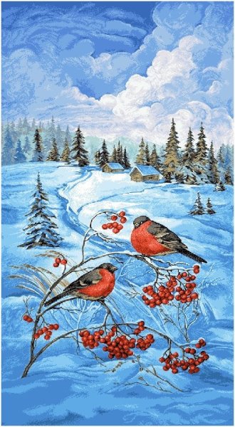 Картина зима