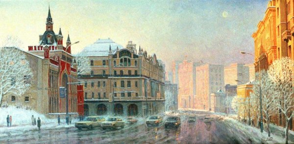 Городские пейзажи в Советской живописи