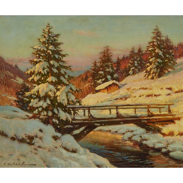 Вещилов Константин Александрович зимний пейзаж