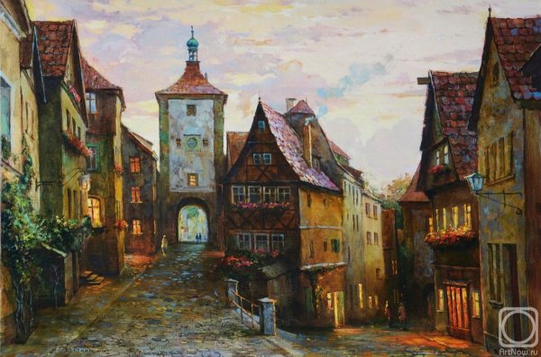 Старинные улочки Европы живопись