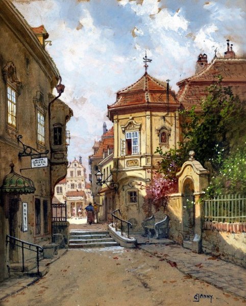 Австрийский художник Georg Janny(1864-1935)