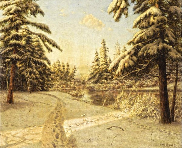 Бессонов Борис Васильевич (1862 - 1934). Зимний пейзаж.