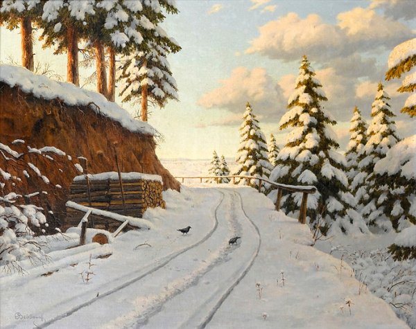 Бессонов Борис Васильевич (1862 - 1934). Зимний пейзаж.