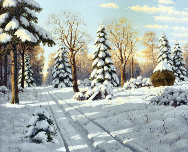 Бессонов Борис Васильевич (1862 - 1934). Зимний пейзаж.