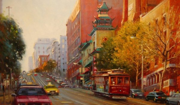 Живопись мастихином Марек Ланговски