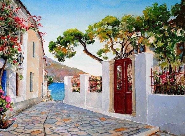 Греческий художник Пантелис Зографос