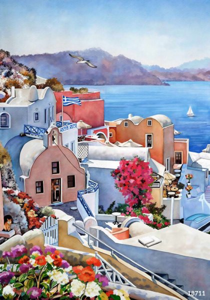 Картины острова Санторини
