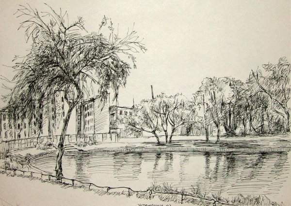 Парк Царицыно пленэрные зарисовки