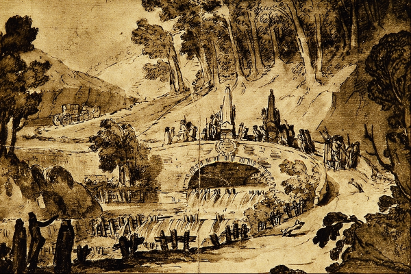 Долина реки Арно Леонардо да Винчи