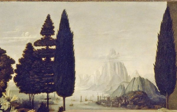 Леонардо да Винчи «Благовещение» (1472-1475)