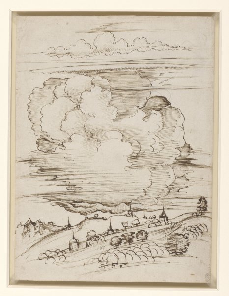 Леонардо да Винчи 1473 пейзаж