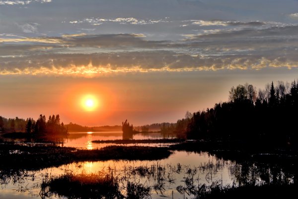 Пейзаж закат