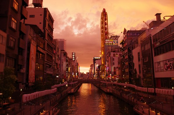 Япония улица Токио рассвет