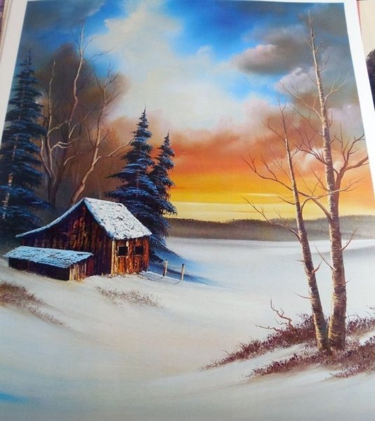 Зима маслом для начинающих