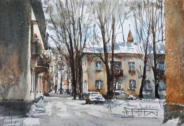 Новокузнецк в акварелях Федора Раздольева