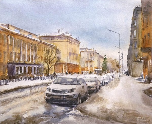 Акварели города Кемерово