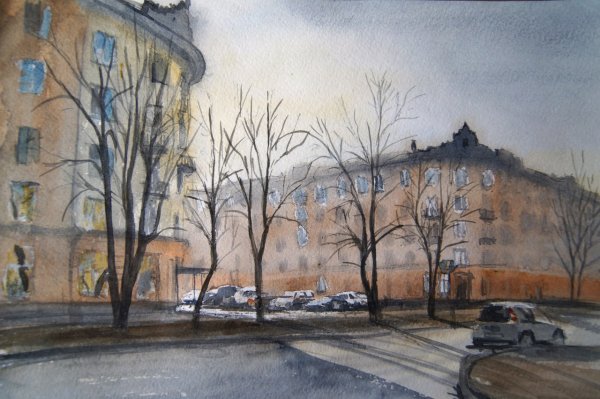 Новокузнецк в акварелях Федора Раздольева