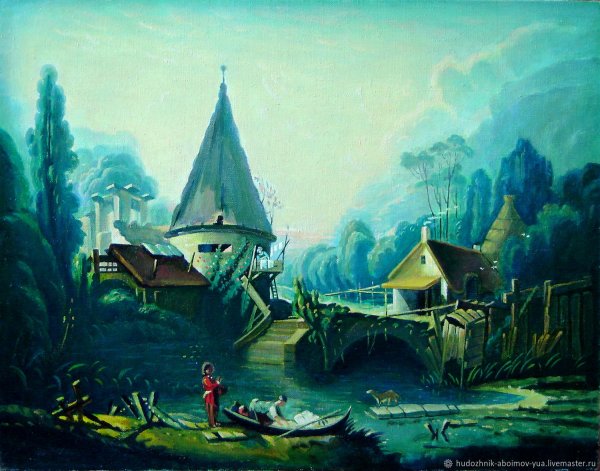 Пейзаж в окрестностях Бове идея