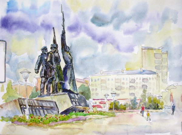 Площадь революции Чита