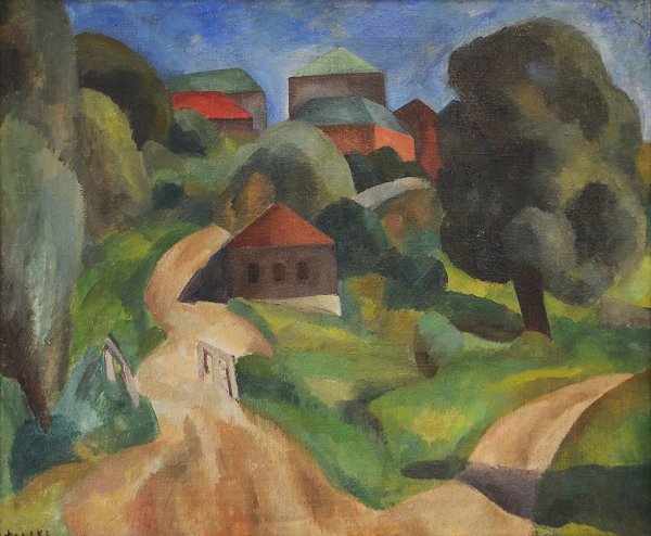 Роберт Рафаилович Фальк Landscape with a Bridge