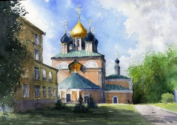 Гомзина Галина акварель пейзажи