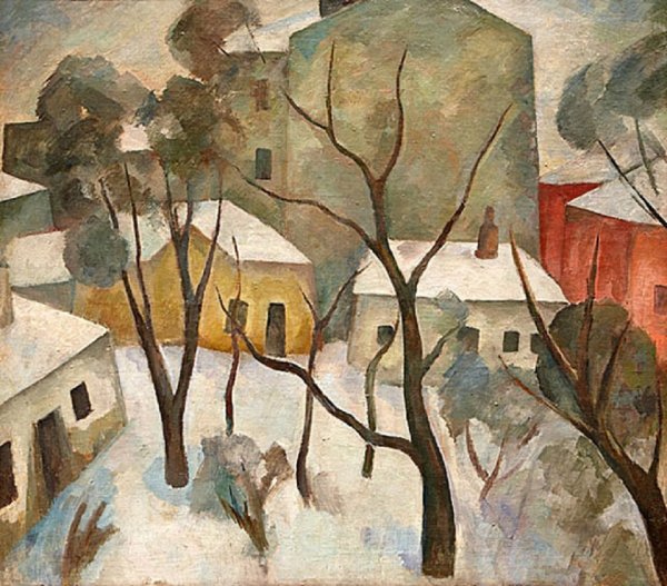 Роберт Фальк "Московский дворик" 1912