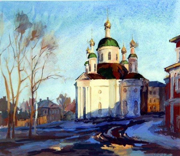 Храм Христа Спасителя маслом