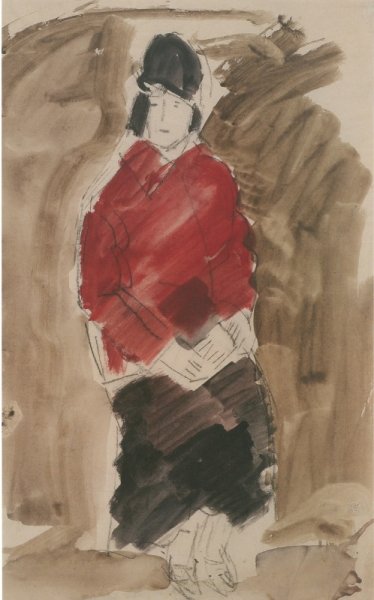 Фальк Лиза с зонтиком 1911