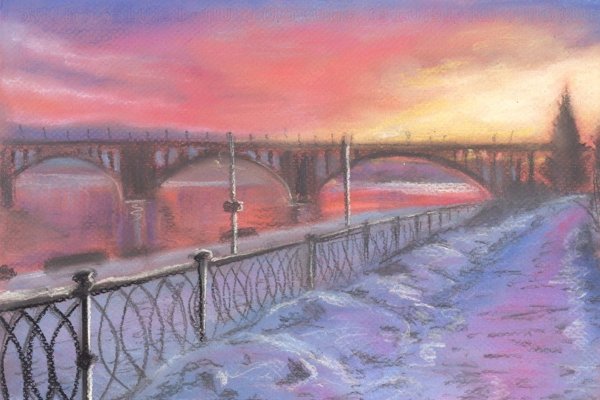 Коммунальный мост Красноярск вектор