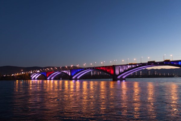 Вечерняя набережная Красноярск