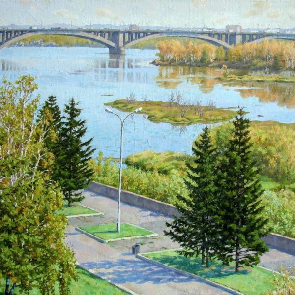 Красноярск коммунальный мост картины