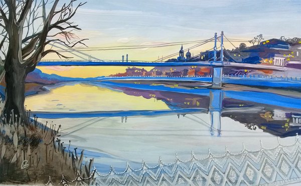 Оренбург картина набережная