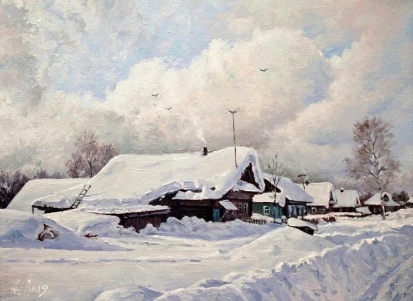 Художник Александр Файвисович русская деревня