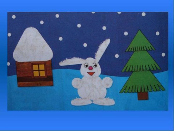 Аппликация на тему зима