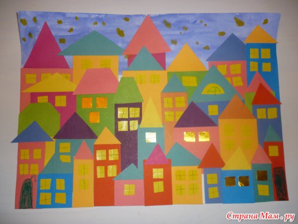 Аппликация город