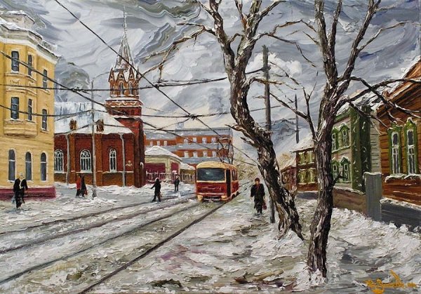 Художник Юрий Лысов - городской пейзаж