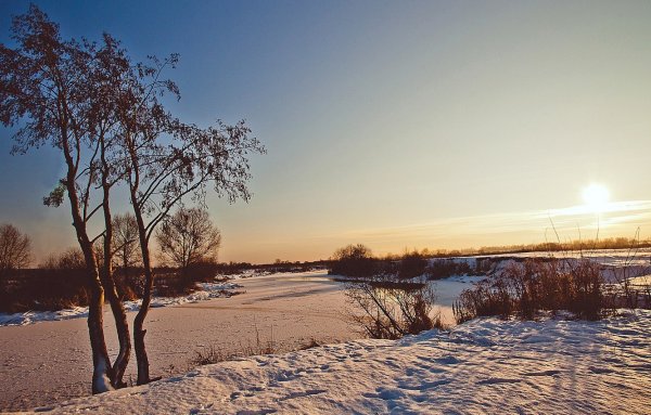 Зима в средней полосе России