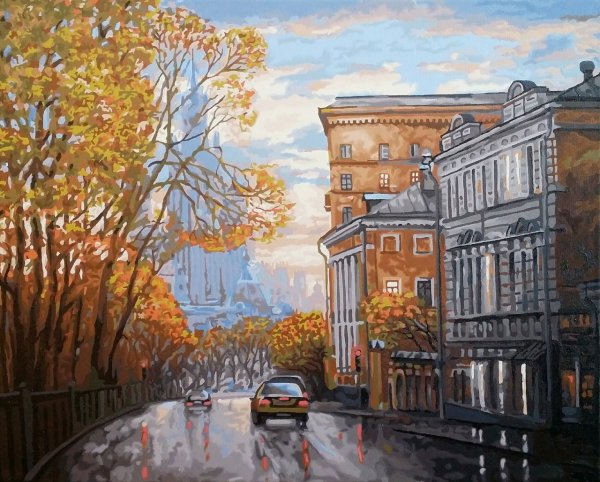 Живопись ,художник Игорь Разживин , Яузский бульвар