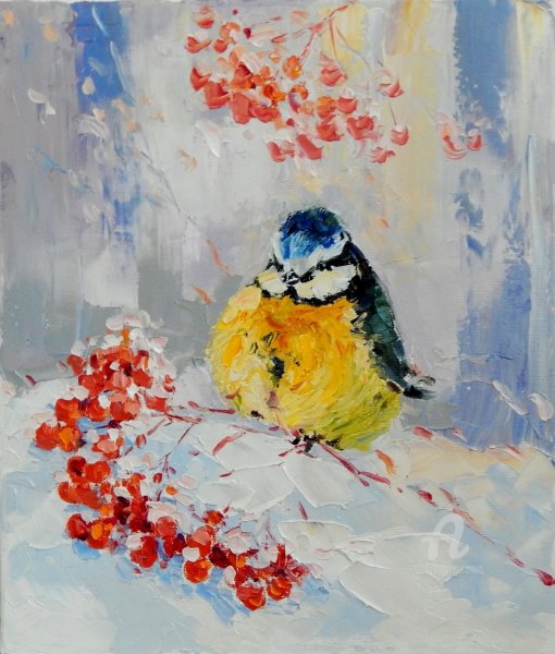 Правополушарное рисование Снегири