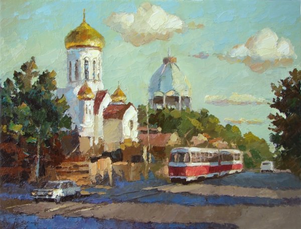 Самарские пейзажи картины Дмитрия Спироса