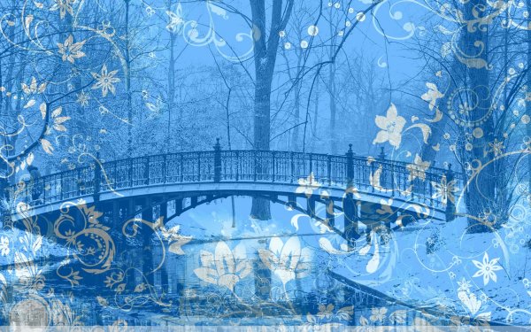 Зимний фон рисунок