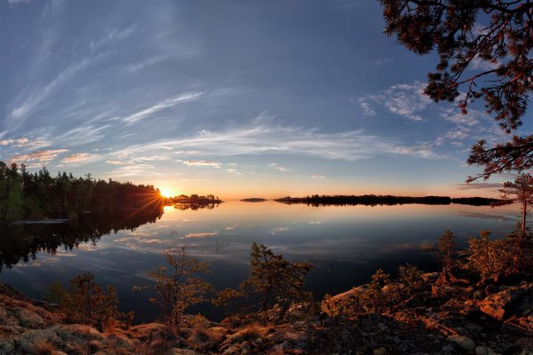 Ладожские шхеры рассвет