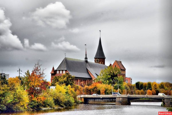 Остров Канта в Калининграде осенью