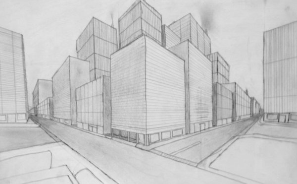 Перспектива улицы города