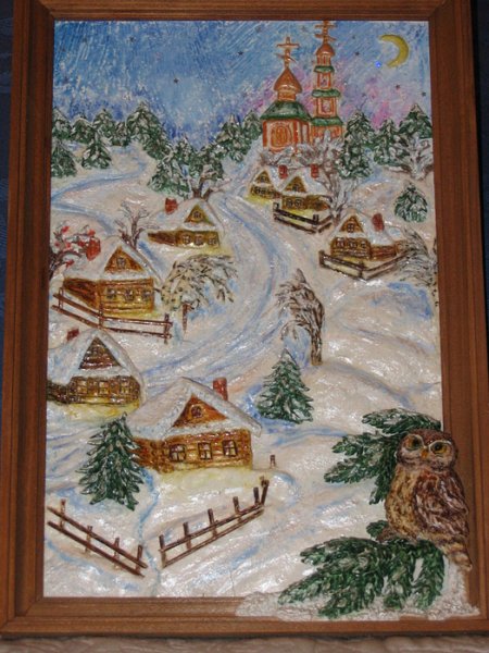 Зима из соленого теста