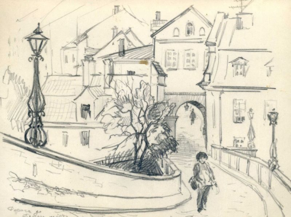 Графический городской пейзаж