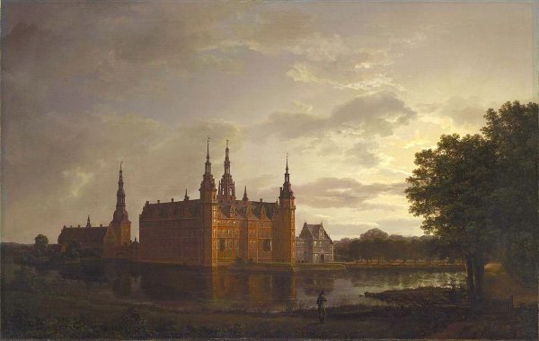 Германский художник Йохан Кристиан замок