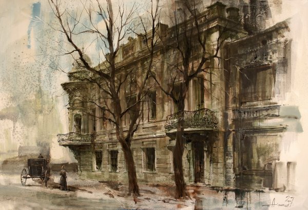 Композиция городской пейзаж